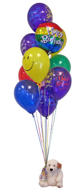 Cebeci sevgilime hediye iek  Sevdiklerinize 17 adet uan balon demeti yollayin.