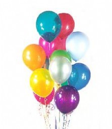 Siteler 14 ubat sevgililer gn iek  19 adet karisik renkte balonlar 